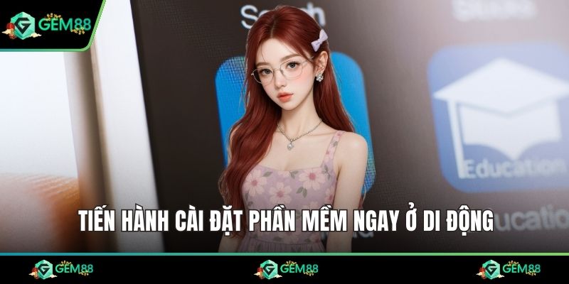 Tiến hành cài đặt phần mềm ngay ở di động